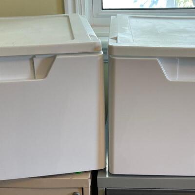 #399U - (2) Plastic File Drawers