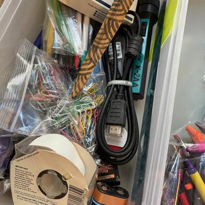 #400U - Office Supplies, Mixed Lot: Pens, Paperclips etc.