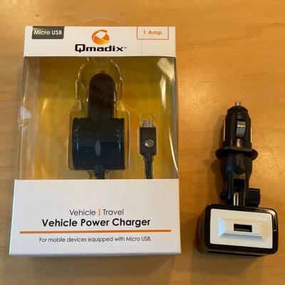 #411U 2 car chargers - 1 new 