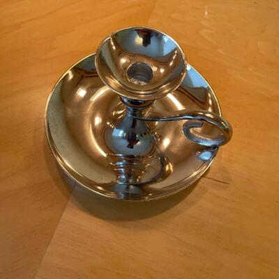 #412UPewter Candle Stick 