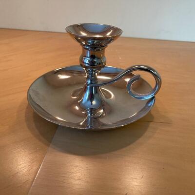 #412UPewter Candle Stick 