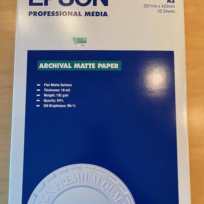 #422U Package of Epson Archival Matte Paper 