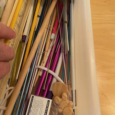 #425U Knitting Needles and Patterns - Sewing Items 