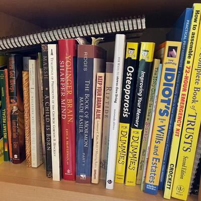 #426U  2 Shelves of Books 