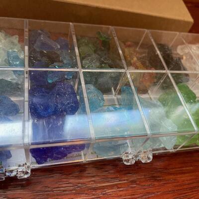 #449U 2 packages of tumbled Glass for crafting 