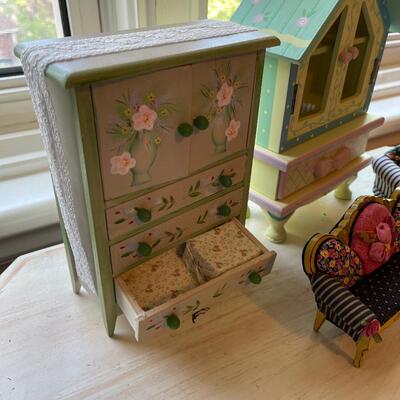 #452U Collection of Doll Furniture 