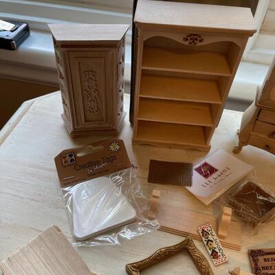 #469U Lot Doll Furniture for Miniature House Making 