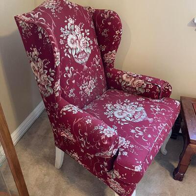 #472U Wing Back - Red Floral 