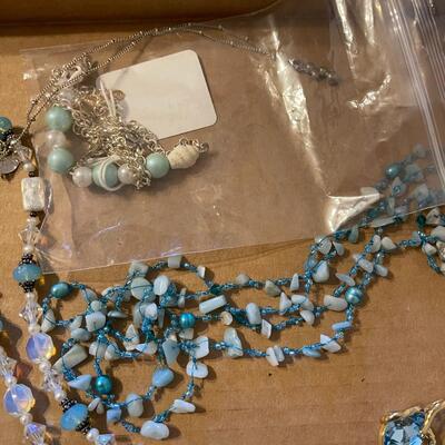 #474U Sky Blue Jewelry Women's Fashion 