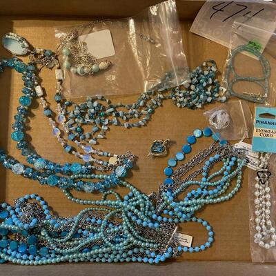 #474U Sky Blue Jewelry Women's Fashion 