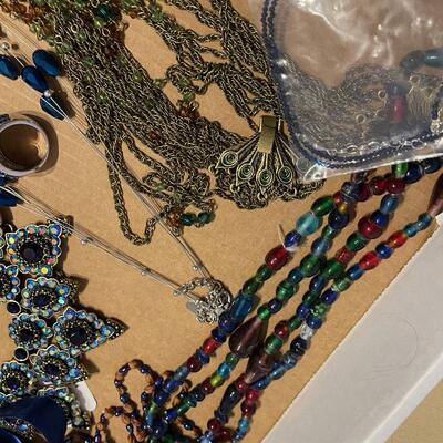 #477U BLUE Jewels Plus Rhinestones 
