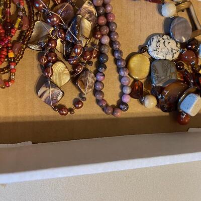#478U Orange Brown Jewelry 