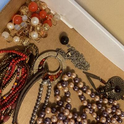 #478U Orange Brown Jewelry 