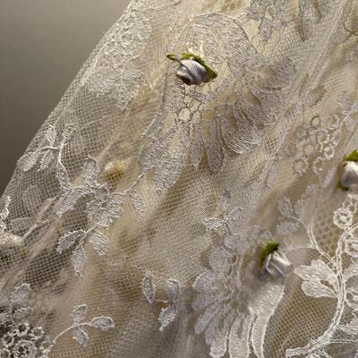 #495   Spring Tea Length Dress Antique