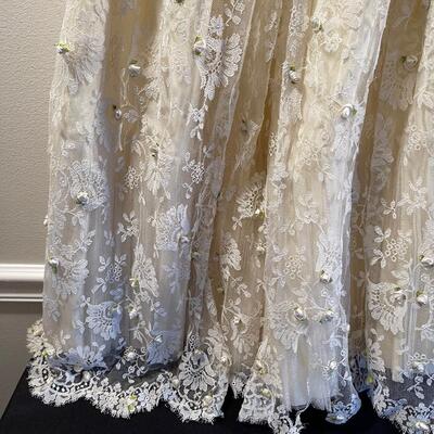 #495   Spring Tea Length Dress Antique