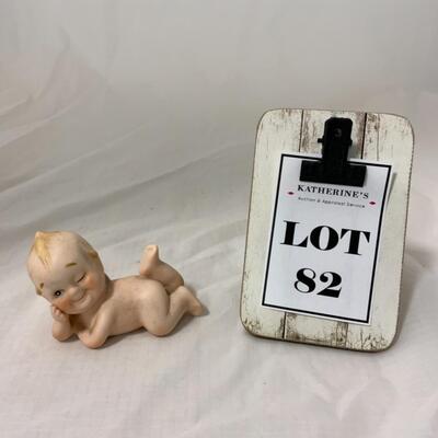 [82] VINTAGE | Kewpie Bisque Doll | Original Sticker
