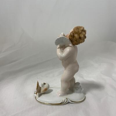 [86] ANTIQUE | Italian Made | Boy with Turkeys Figure
