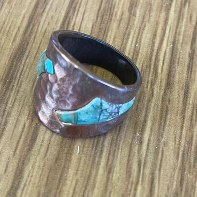 Sterling and turquoise ring 