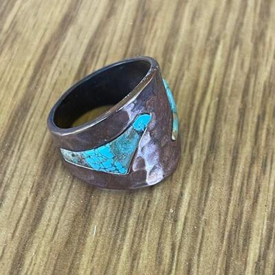Sterling and turquoise ring 