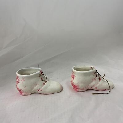 [89] ANTIQUE | Porcelain Doll Shoes | Booties