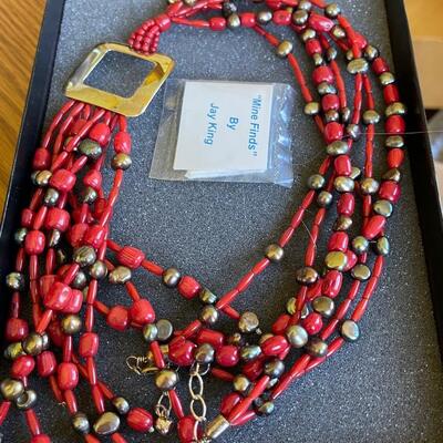 Large Jay King multi strand necklace 
