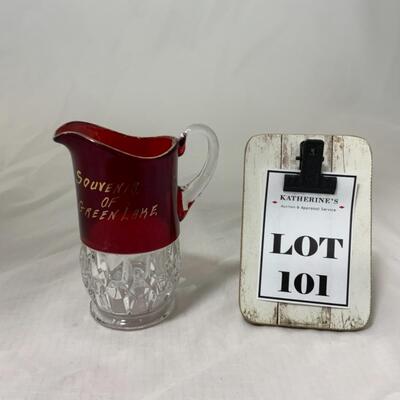 [101] VINTAGE | Souvenir of Green Lake, Wisconsin | Pitcher