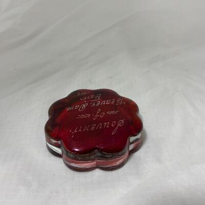 [102] ANTIQUE | 1909 | Beaver Dam Fair | Souvenir Ruby Flash | Paper Weight