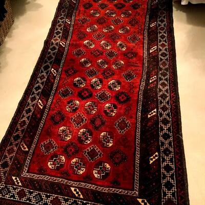 Afghan Vintage Handmade Balauch Persian Carpet