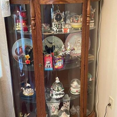 Bow front china cabinet