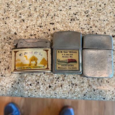 3 vintage lighters 