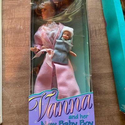 Vanna White Doll with baby