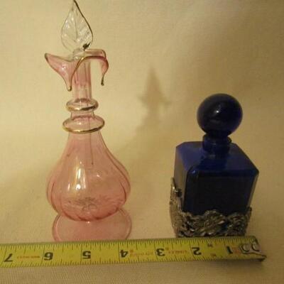 Two Decorative Perfume Bottles