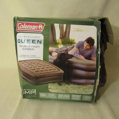 Two Coleman Brand Airbeds with Electric Pump- Queen Size