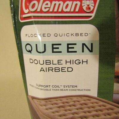Two Coleman Brand Airbeds with Electric Pump- Queen Size