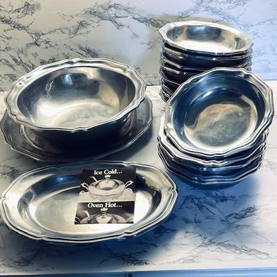 Lot 135 Wilton Armentale Bowls RWP Pewter Salad Soup