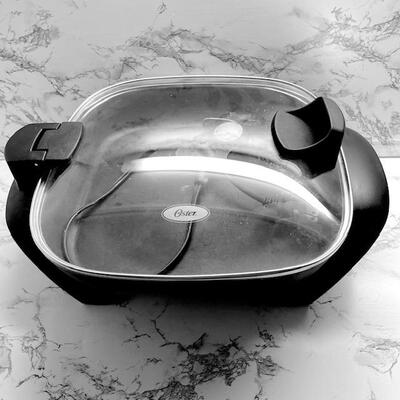 Lot 137 Oster Electric Skillet Fry Pan w/ Temperature Control PreOwned