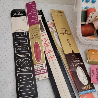 Lot 122: Assorted Sewing Essentials (Thread, Buttons, etc.)