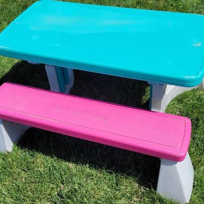 Lot 127: Vintage Little Tikes Colorful Bench 