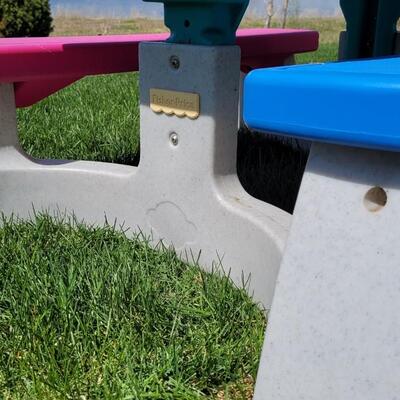 Lot 127: Vintage Little Tikes Colorful Bench 