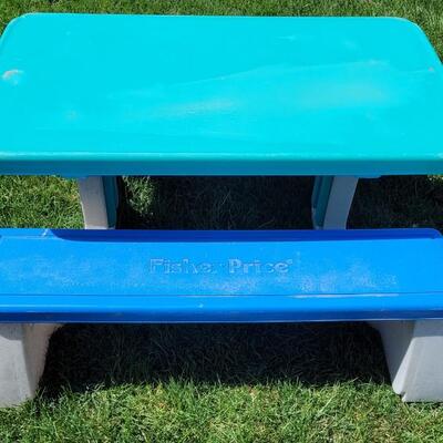 Lot 127: Vintage Little Tikes Colorful Bench 