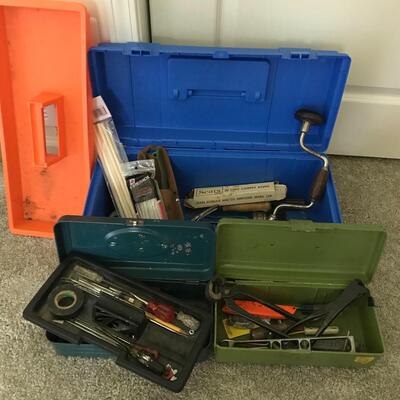 Lot 119: Tool/Storage Boxes & Tools