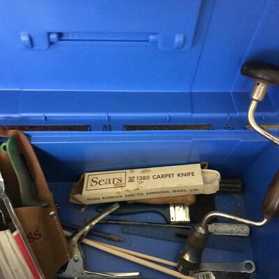 Lot 119: Tool/Storage Boxes & Tools