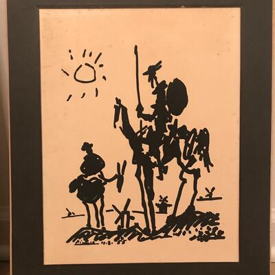 Lot 501: Framed Picasso Print and More