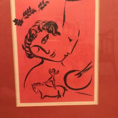 Lot 501: Framed Picasso Print and More