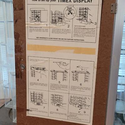 Lot 157: Vintage TIMEX Watch Display with Rotating Shelves - WORKS