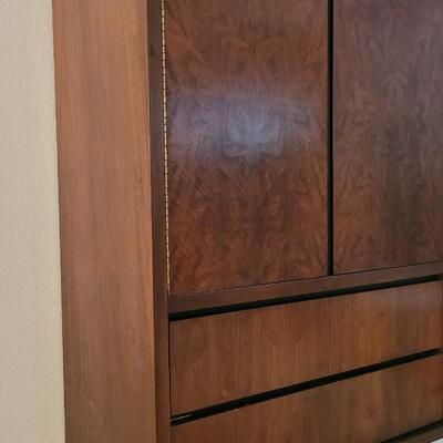 Lot 171: Vintage Mid Century Modern Armoire