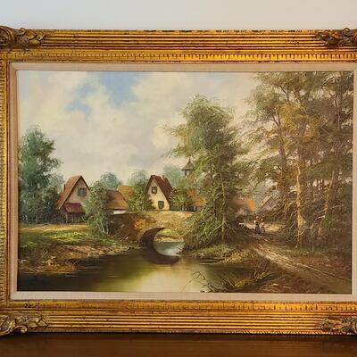 Lot 23: Bernd Gagel  Large Landscape Painting 