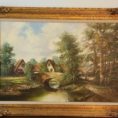 Lot 23: Bernd Gagel  Large Landscape Painting 