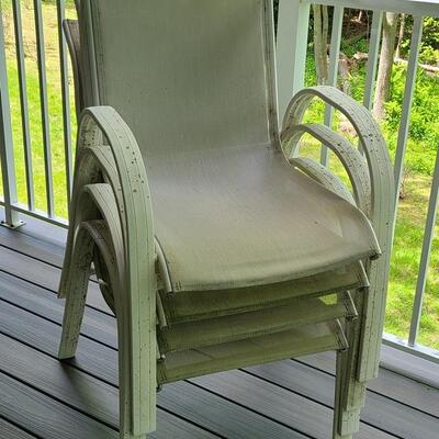 Lot P: High Back Patio Chairs 