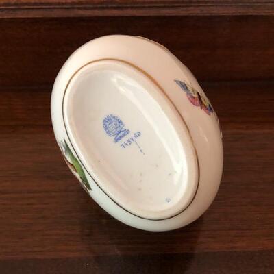 Lot 154 Group 3pc Herend Baskets Dish Hand Painted Hungary Queen Victoria